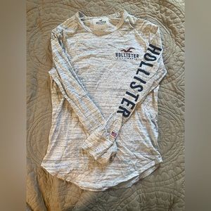 White Holister long sleeve tee